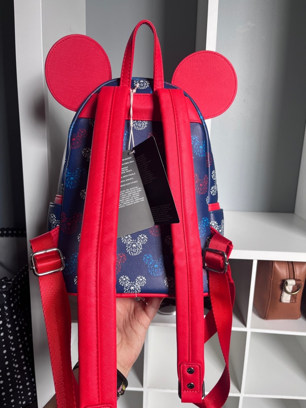 Loungefly Patriotic Mickey Backpack NWT - Picture 2 of 9